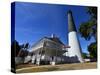The Ancient Lighthouse at Pensacola, Florida.-Paul Briden-Stretched Canvas