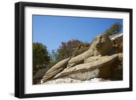 The Ancient Lion of Kea Dating from 600Bc-Tuul-Framed Photographic Print