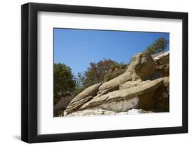 The Ancient Lion of Kea Dating from 600Bc-Tuul-Framed Photographic Print