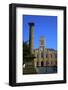 The Ancient Market Cross and Old St. Mary's Church, Castletown, Isle of Man, Europe-Neil Farrin-Framed Photographic Print