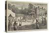 The Ancient National Game of Stoolball, a Match at Horsham Park-null-Stretched Canvas