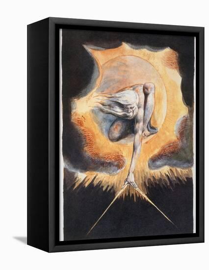 'The Ancient of Days', 1793-William Blake-Framed Stretched Canvas