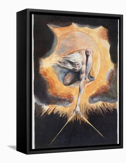 'The Ancient of Days', 1793-William Blake-Framed Stretched Canvas