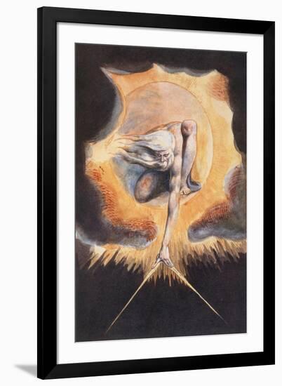 The Ancient of Days, from 'Europe a Prophecy', 1793-William Blake-Framed Giclee Print