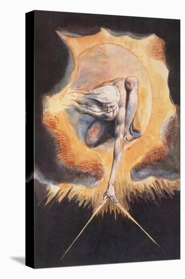 The Ancient of Days, from 'Europe a Prophecy', 1793-William Blake-Stretched Canvas