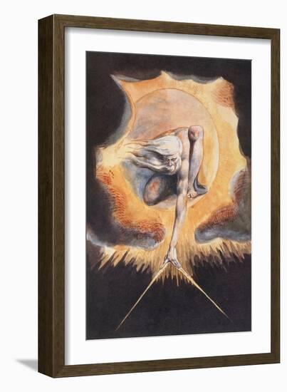 The Ancient of Days, from 'Europe a Prophecy', 1793-William Blake-Framed Giclee Print