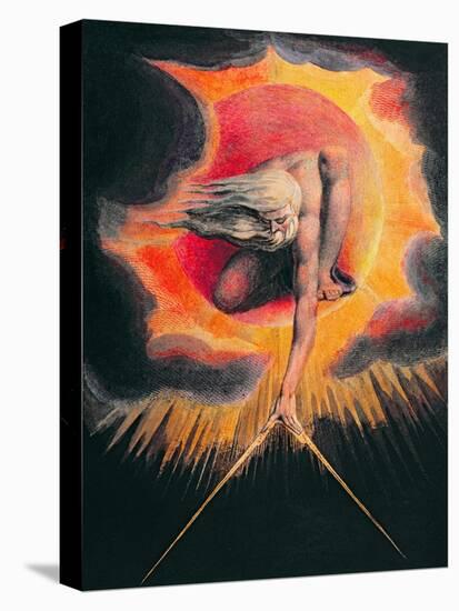 The Ancient of Days-William Blake-Stretched Canvas