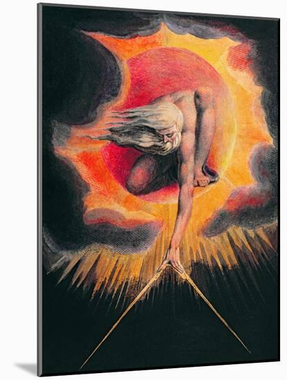 The Ancient of Days-William Blake-Mounted Giclee Print