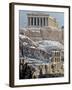 The Ancient Parthenon and Herod Atticus Theater on the Acropolis Hill-null-Framed Photographic Print