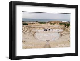 The ancient Roman amphitheatre in Caesarea, Israel, Middle East-Alexandre Rotenberg-Framed Photographic Print