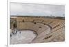 The ancient Roman amphitheatre in Caesarea, Israel, Middle East-Alexandre Rotenberg-Framed Premium Photographic Print