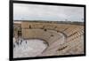 The ancient Roman amphitheatre in Caesarea, Israel, Middle East-Alexandre Rotenberg-Framed Premium Photographic Print