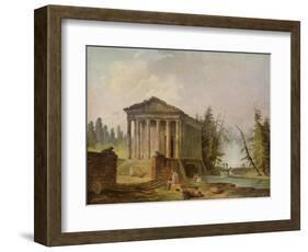 The Ancient Temple-Hubert Robert-Framed Giclee Print