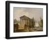 The Ancient Temple-Hubert Robert-Framed Giclee Print