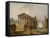 The Ancient Temple-Hubert Robert-Framed Stretched Canvas