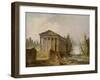 The Ancient Temple-Hubert Robert-Framed Giclee Print