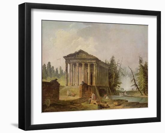 The Ancient Temple-Hubert Robert-Framed Giclee Print