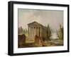 The Ancient Temple-Hubert Robert-Framed Giclee Print