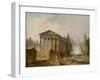 The Ancient Temple-Hubert Robert-Framed Giclee Print