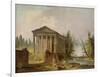 The Ancient Temple-Hubert Robert-Framed Giclee Print