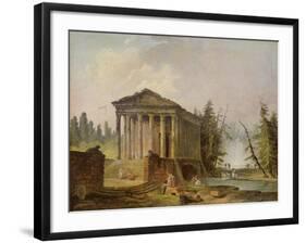 The Ancient Temple-Hubert Robert-Framed Giclee Print