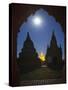 The Ancient Temples of Bagan by Moon Light-Jon Hicks-Stretched Canvas