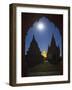 The Ancient Temples of Bagan by Moon Light-Jon Hicks-Framed Photographic Print