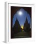 The Ancient Temples of Bagan by Moon Light-Jon Hicks-Framed Photographic Print