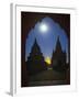 The Ancient Temples of Bagan by Moon Light-Jon Hicks-Framed Photographic Print