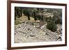 The Ancient Theater, Delphi, UNESCO World Heritage Site, Peloponnese, Greece, Europe-Jean-Pierre De Mann-Framed Photographic Print