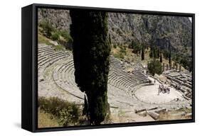 The Ancient Theater, Delphi, UNESCO World Heritage Site, Peloponnese, Greece, Europe-Jean-Pierre De Mann-Framed Stretched Canvas