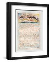 "The Ancient Tradition.., Illustration and Text from 'The Marriage of Heaven and Hell", C.1790-3-William Blake-Framed Giclee Print