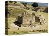 The Ancient Zapotec City of Monte Alban, Near Oaxaca City, Oaxaca, Mexico, North America-Robert Harding-Stretched Canvas