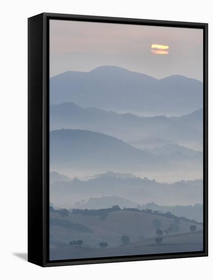 The Andalucian Campagna Near Montellano at Dawn, Andulacia, Spain, Febraury 2008-Niall Benvie-Framed Stretched Canvas