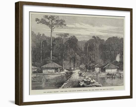 The Andaman Islands, Hope Town, with Mount Harriet, Showing the Pier, Where Lord Mayo Was Stabbed-Edmund Morison Wimperis-Framed Giclee Print