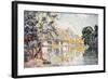 The Andelys, Gaillard Chateau, 1921-Paul Signac-Framed Giclee Print