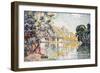 The Andelys, Gaillard Chateau, 1921-Paul Signac-Framed Giclee Print