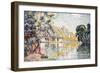 The Andelys, Gaillard Chateau, 1921-Paul Signac-Framed Premium Giclee Print