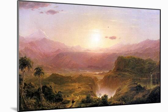 The Andes of Ecuador, c.1876-Frederic Edwin Church-Mounted Giclee Print