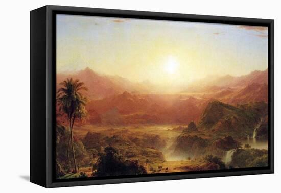 The Andes of Ecuador Detail-Frederic Edwin Church-Framed Stretched Canvas