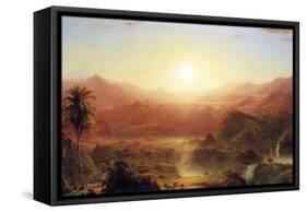 The Andes of Ecuador Detail-Frederic Edwin Church-Framed Stretched Canvas
