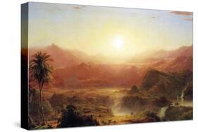 The Andes of Ecuador Detail-Frederic Edwin Church-Stretched Canvas