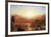 The Andes of Ecuador Detail-Frederic Edwin Church-Framed Premium Giclee Print