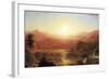 The Andes of Ecuador Detail-Frederic Edwin Church-Framed Art Print