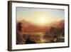 The Andes of Ecuador Detail-Frederic Edwin Church-Framed Art Print