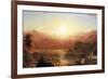 The Andes of Ecuador Detail-Frederic Edwin Church-Framed Art Print