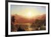 The Andes of Ecuador Detail-Frederic Edwin Church-Framed Art Print