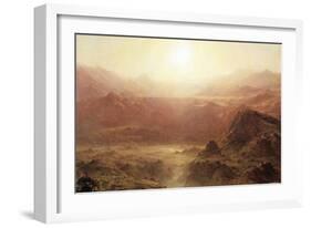 The Andes of Ecuador-Frederic Edwin Church-Framed Art Print