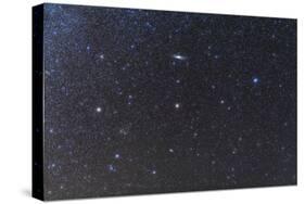 The Andromeda Galaxy and Triangulum Galaxy with Star Clusters-null-Stretched Canvas