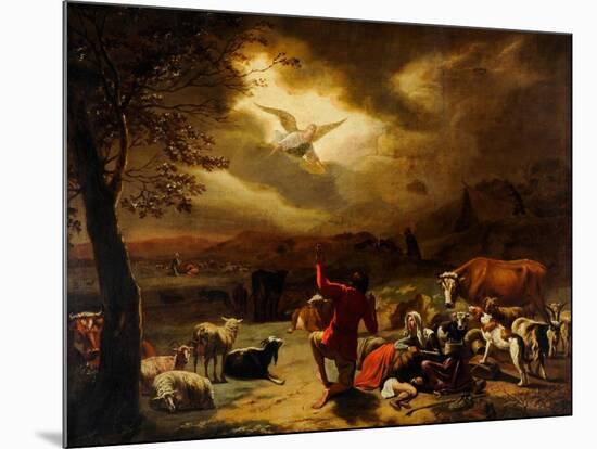 The Angel Appearing to the Shepherds-null-Mounted Giclee Print